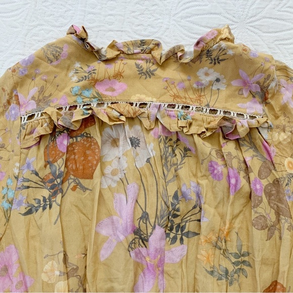Spell & The Gypsy Collective Wild Bloom Long Sleeve Playdress, Mustard - Picture 10 of 16